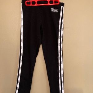 PINK leggings with stripes